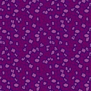 Leopard Spots in Blue and Violet • SMALL