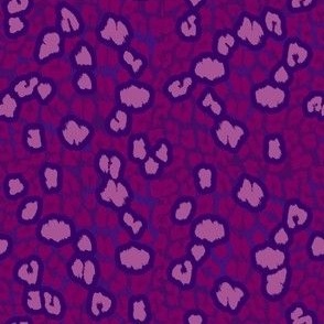 Leopard Spots in Blue and Violet • LARGE