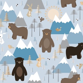 bears in mountains