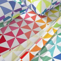 Rainbow Pinwheel Quilt