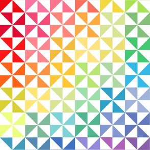 Rainbow Pinwheel Quilt