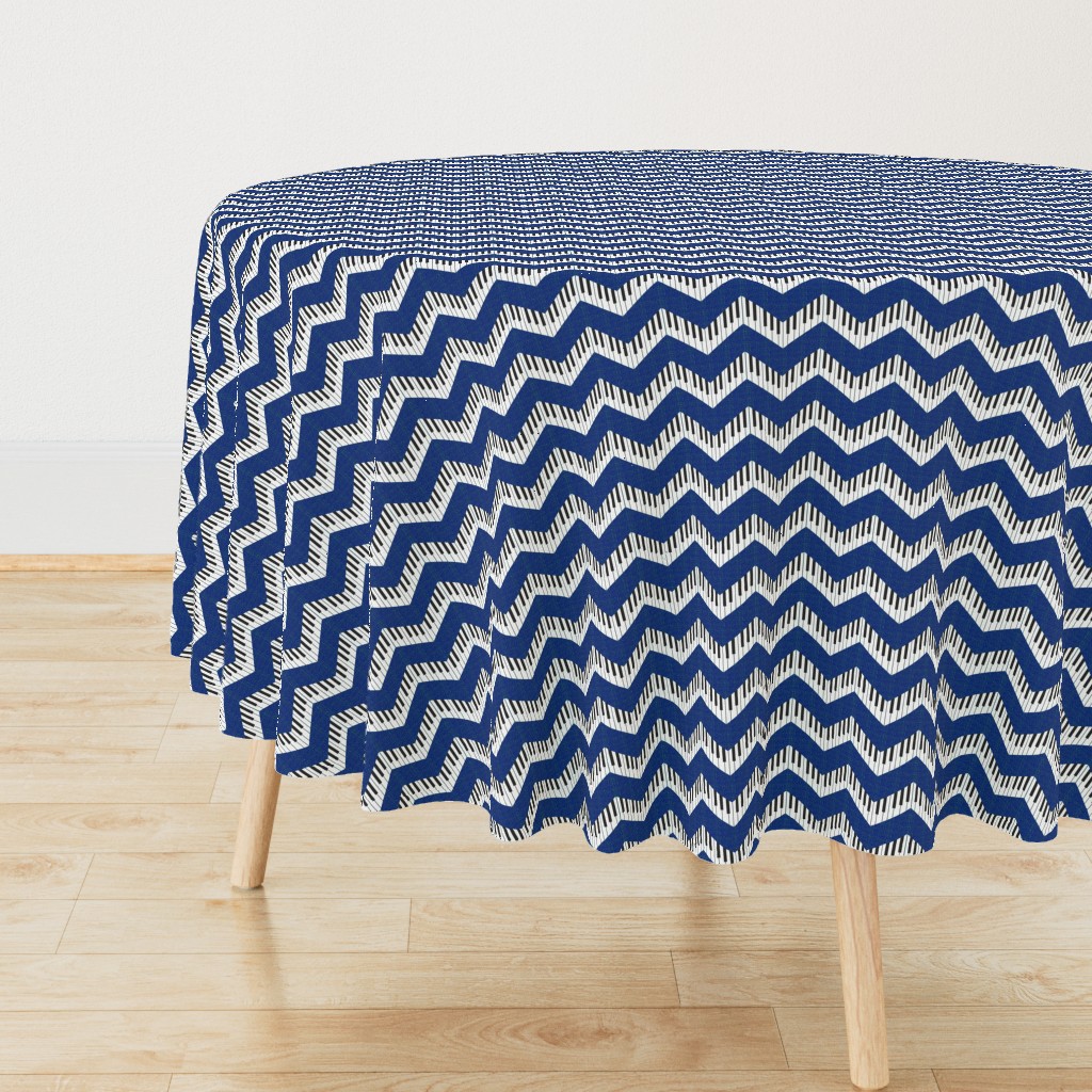 piano chevron royal blue