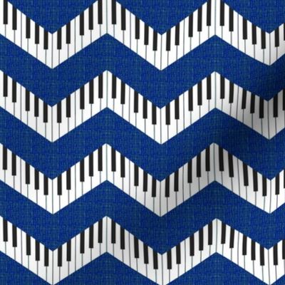 piano chevron royal blue