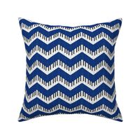 piano chevron royal blue