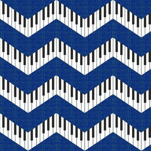 piano chevron royal blue