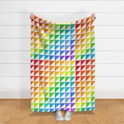 Rainbow Triangle Quilt