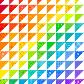 Rainbow Triangle Quilt