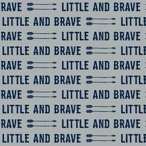 1/2" scale - navy on grey - Little and Brave 