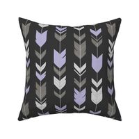 Arrow Feathers -  Black, lilac, silver