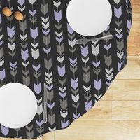 Arrow Feathers -  Black, lilac, silver