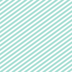 mint diagonal stripes