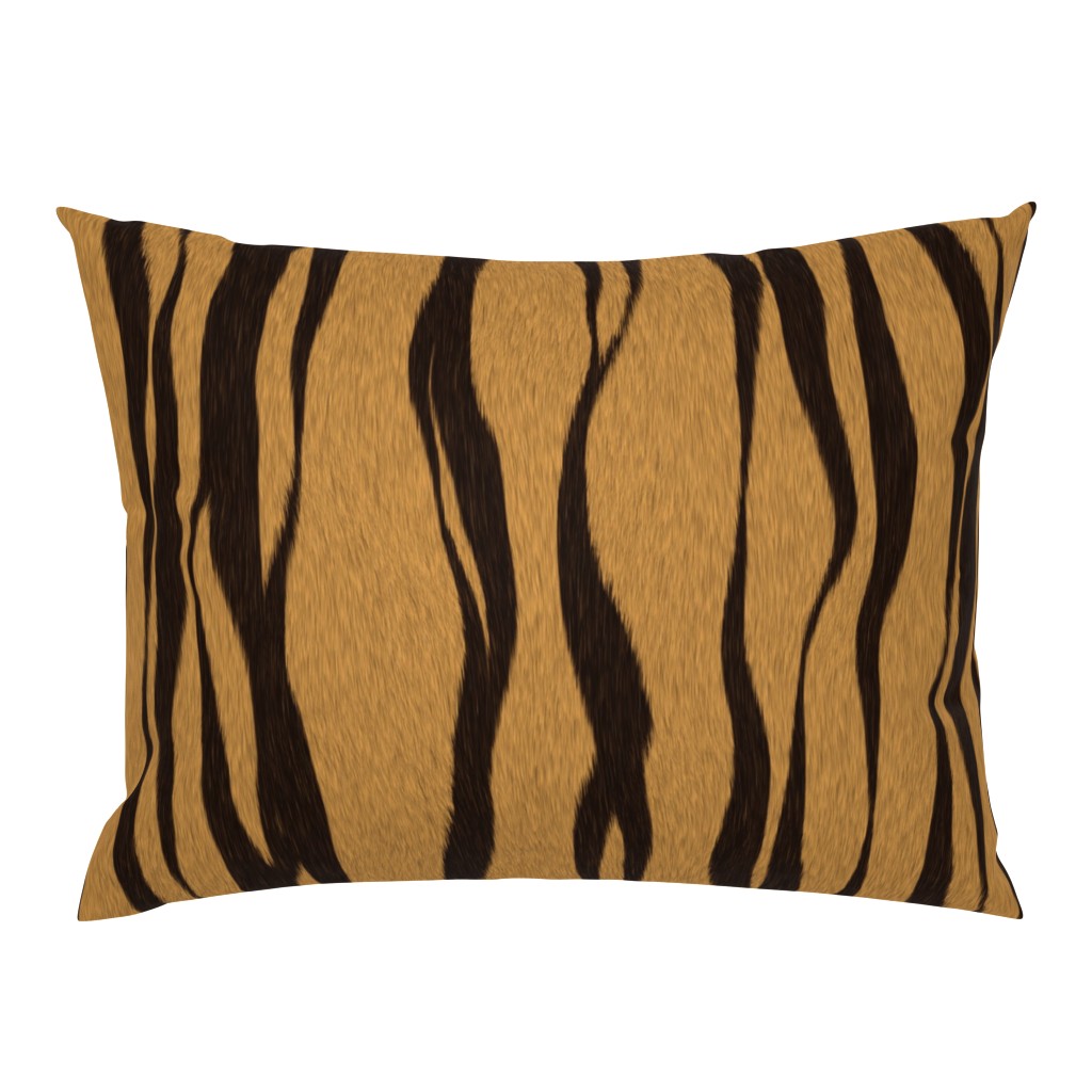 Realistic Bengal Tiger Stripes Animal Print