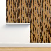 Realistic Bengal Tiger Stripes Animal Print