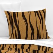 Realistic Bengal Tiger Stripes Animal Print