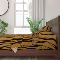 Realistic Bengal Tiger Stripes Animal Print