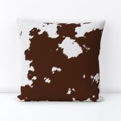 Realistic Brown Cow Hide Animal Print