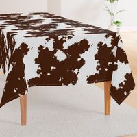 Realistic Brown Cow Hide Animal Print