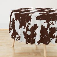 Realistic Brown Cow Hide Animal Print