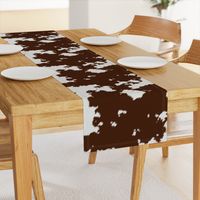 Realistic Brown Cow Hide Animal Print