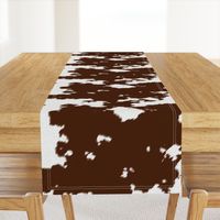 Realistic Brown Cow Hide Animal Print