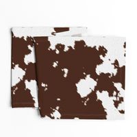 Realistic Brown Cow Hide Animal Print