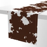 Realistic Brown Cow Hide Animal Print