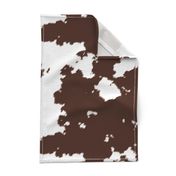 Realistic Brown Cow Hide Animal Print