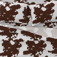 Realistic Brown Cow Hide Animal Print