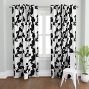 Realistic White Dairy Cow Hide Animal Print