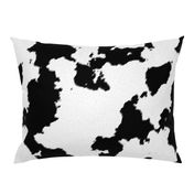 Realistic White Dairy Cow Hide Animal Print