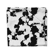 Realistic White Dairy Cow Hide Animal Print