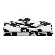 Realistic White Dairy Cow Hide Animal Print