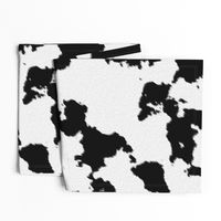 Realistic White Dairy Cow Hide Animal Print