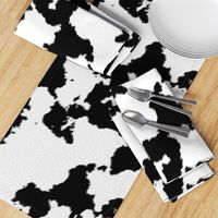 Realistic White Dairy Cow Hide Animal Print