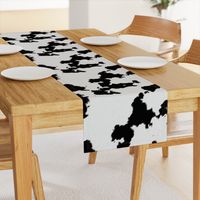 Realistic White Dairy Cow Hide Animal Print