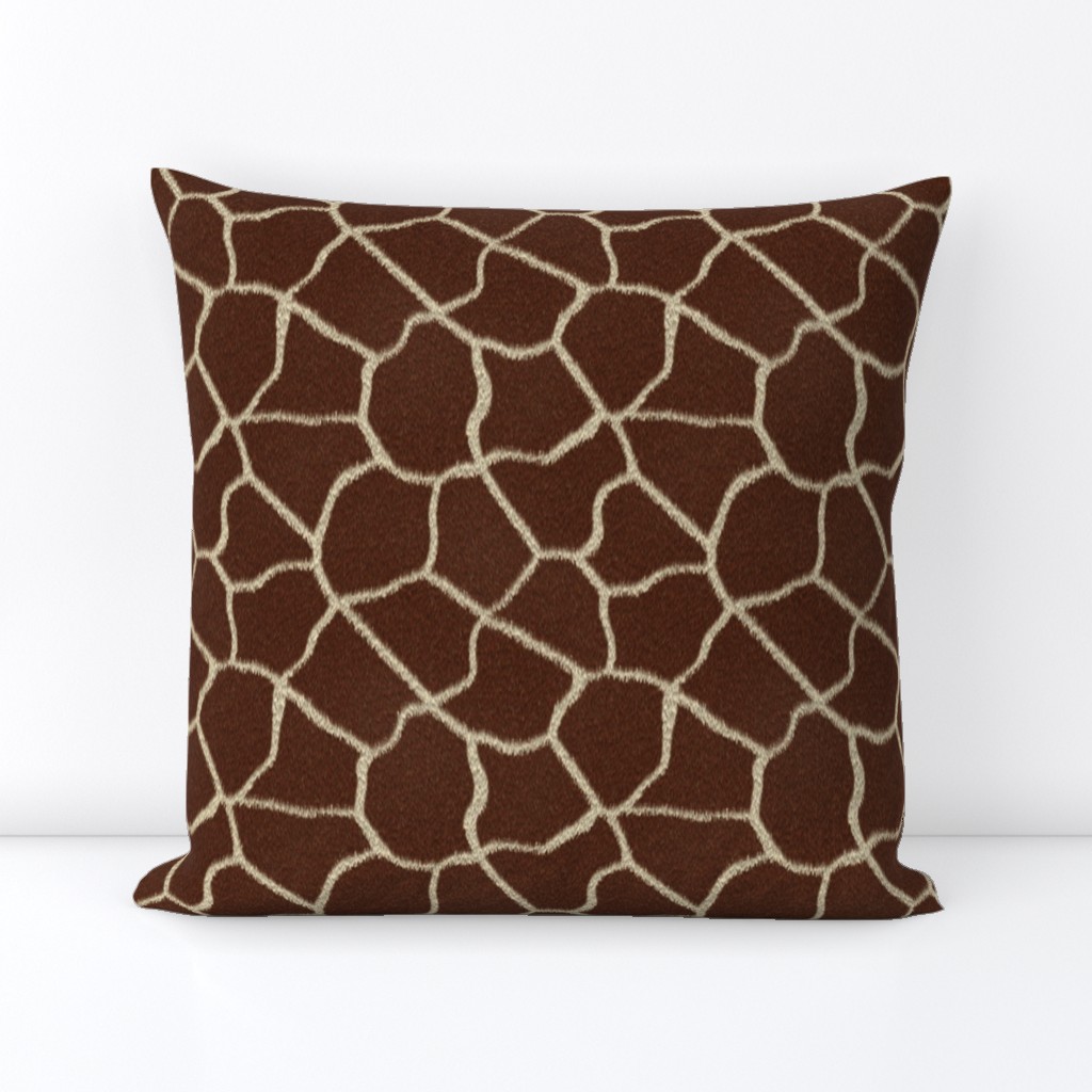 Realistic Giraffe Spot Animal Print