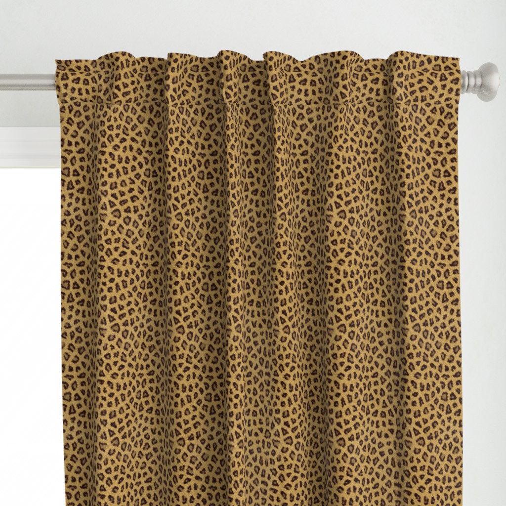 Realistic Leopard Animal Print Fur Texture