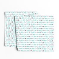 herringbone arrows light teal