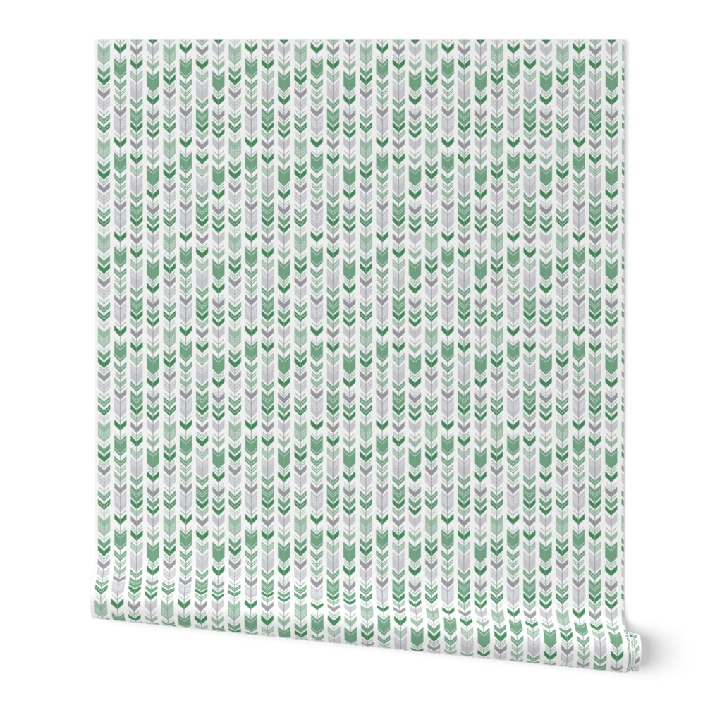 herringbone arrows kelly green