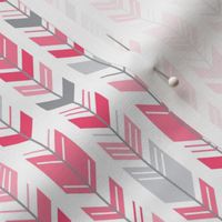 herringbone arrows hot pink