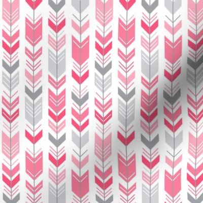 herringbone arrows hot pink