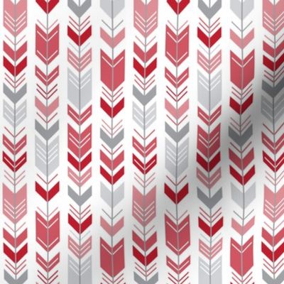 herringbone arrows red