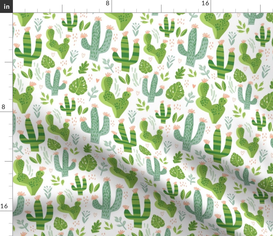 Cacti Mix 2 - White