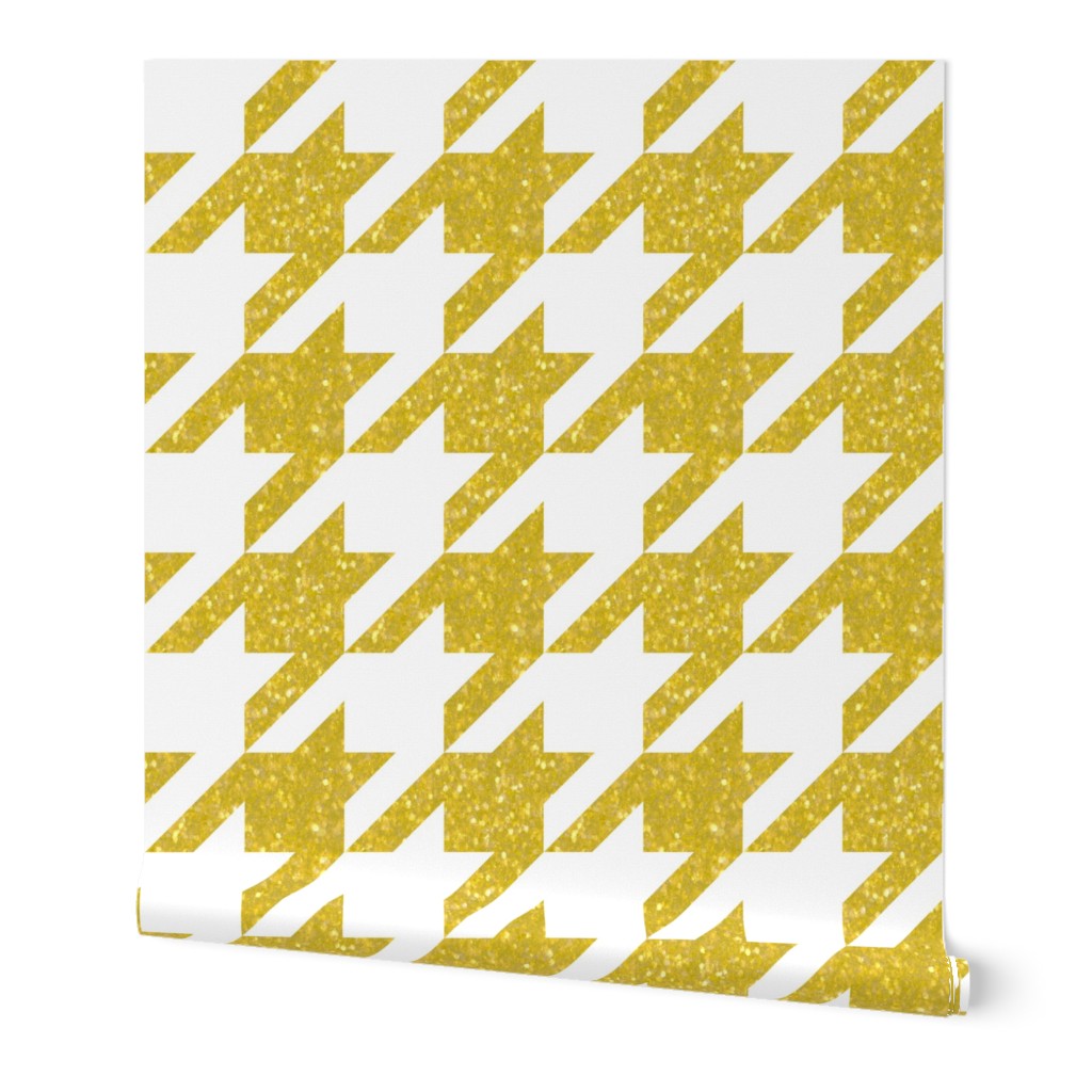 The Houndstooth Check ~ Bright Gilt Patina 