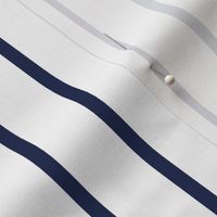 Thin Stripes Navy on White Vertical