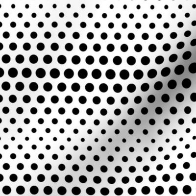 halftone dots black
