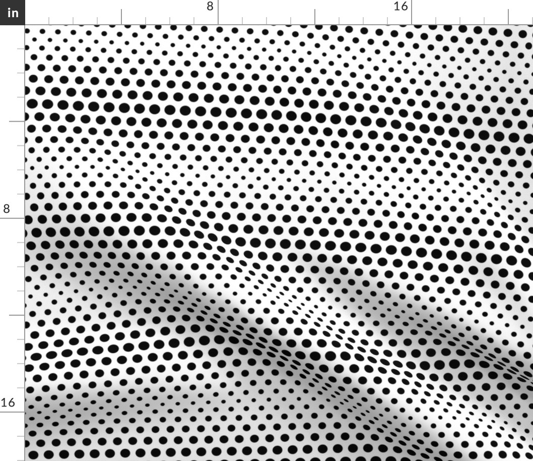 halftone dots black