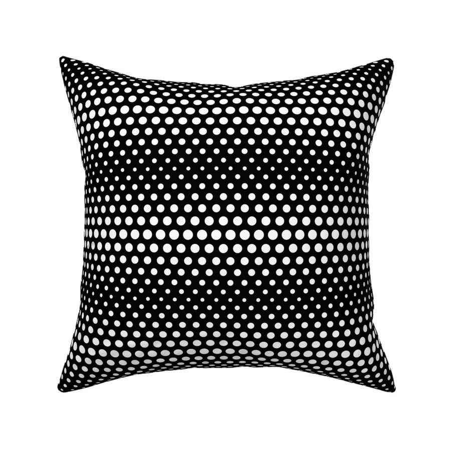 halftone dots black reversed