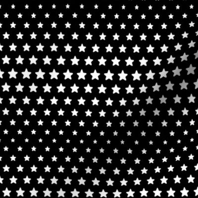 halftone stars black reversed