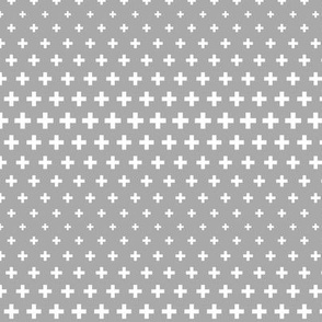 halftone crosses grey reversed